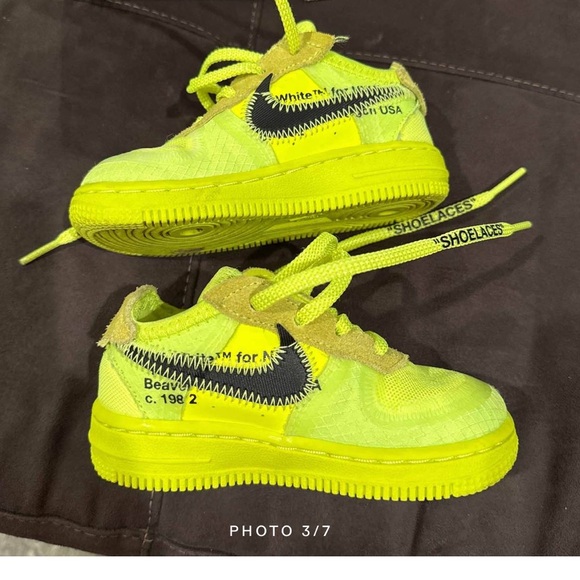 Nike Air Force 1 Off White Infant Size 7 - Picture 5 of 5